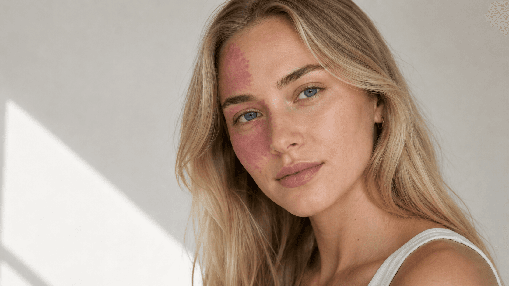 Model met zichtbaar huidverschil